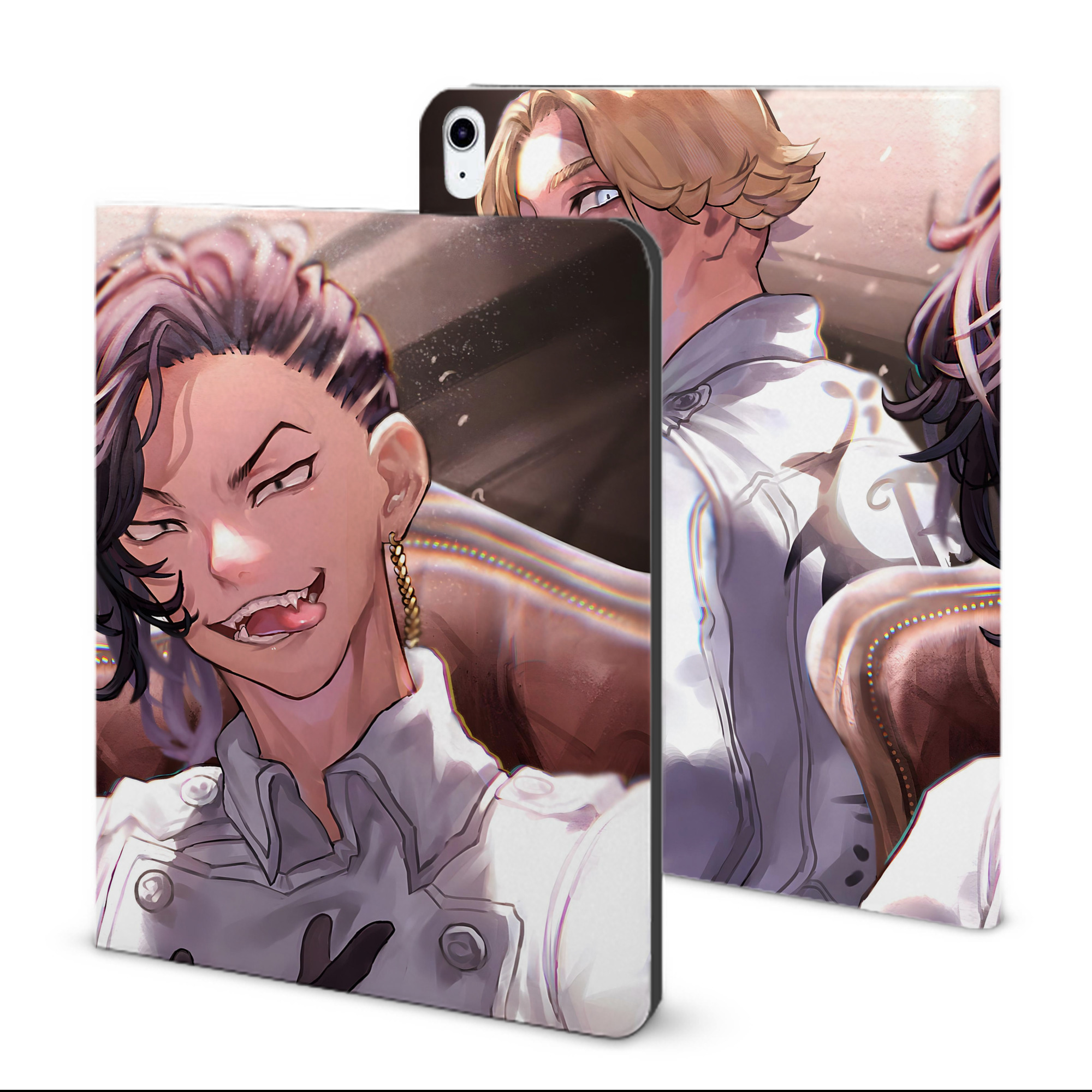 （画像用） 東京リベンジャーズ Tokyo Revengers IPad ケース ブック型 PUレザー TPU 耐衝撃 軽量 薄型 ペン収納なし 全面保護 IPad 各モデル対応